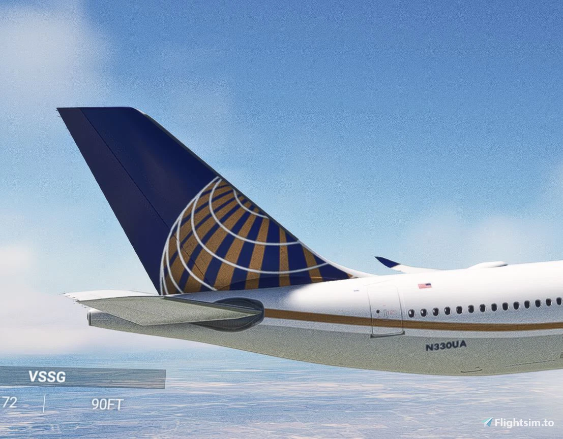 Headwind Airbus A330-900 United Airlines N330UA (Fictional) - Image 1