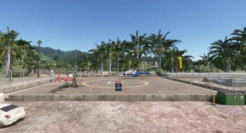 Helipad at the Maunalua Bay Beach Park