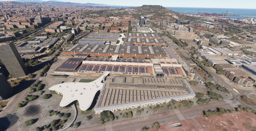 Rooftop heliport Fira de Barcelona