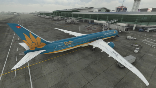 Highly accurate Vietnam Airlines Asobo 787-10 VN-A873