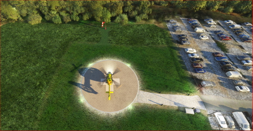 Holstebro Helipad and Sygehus Surroundings "HEKHH" ( Dansk Danmark danish Denmark )