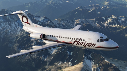 Horizon Air (1992 Livery) 3-Pack for the Just Flight F28-1000
