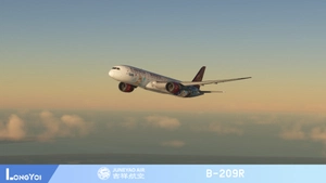 Horizon Sim B787-9  Juneyao Air 吉祥航空 B-209R Genshin 原神号 thumbnail 19