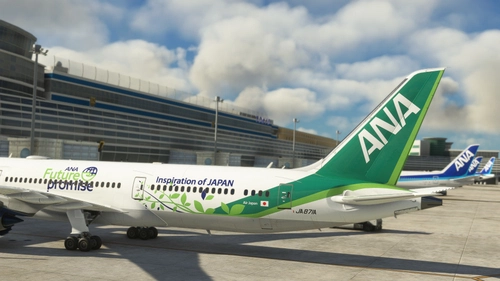 Horizon Sim Boeing 787-9 |  All Nippon Airways ANA Green Jet [JA871A] clean/dirty