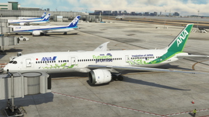 Horizon Sim Boeing 787-9 |  All Nippon Airways ANA Green Jet [JA871A] clean/dirty thumbnail 7