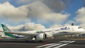 Horizon Sim Boeing 787-9 |  All Nippon Airways ANA Green Jet [JA871A] clean/dirty thumbnail 3