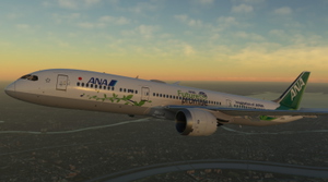Horizon Sim Boeing 787-9 |  All Nippon Airways ANA Green Jet [JA871A] clean/dirty thumbnail 6