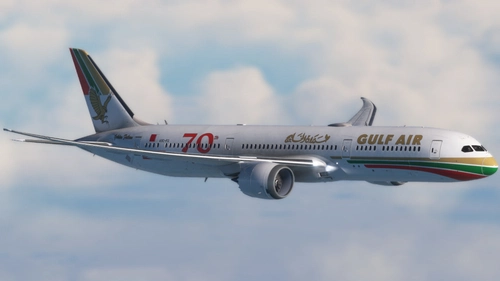 Horizon Sim Boeing B787-9 Gulf Air Retro | 4K