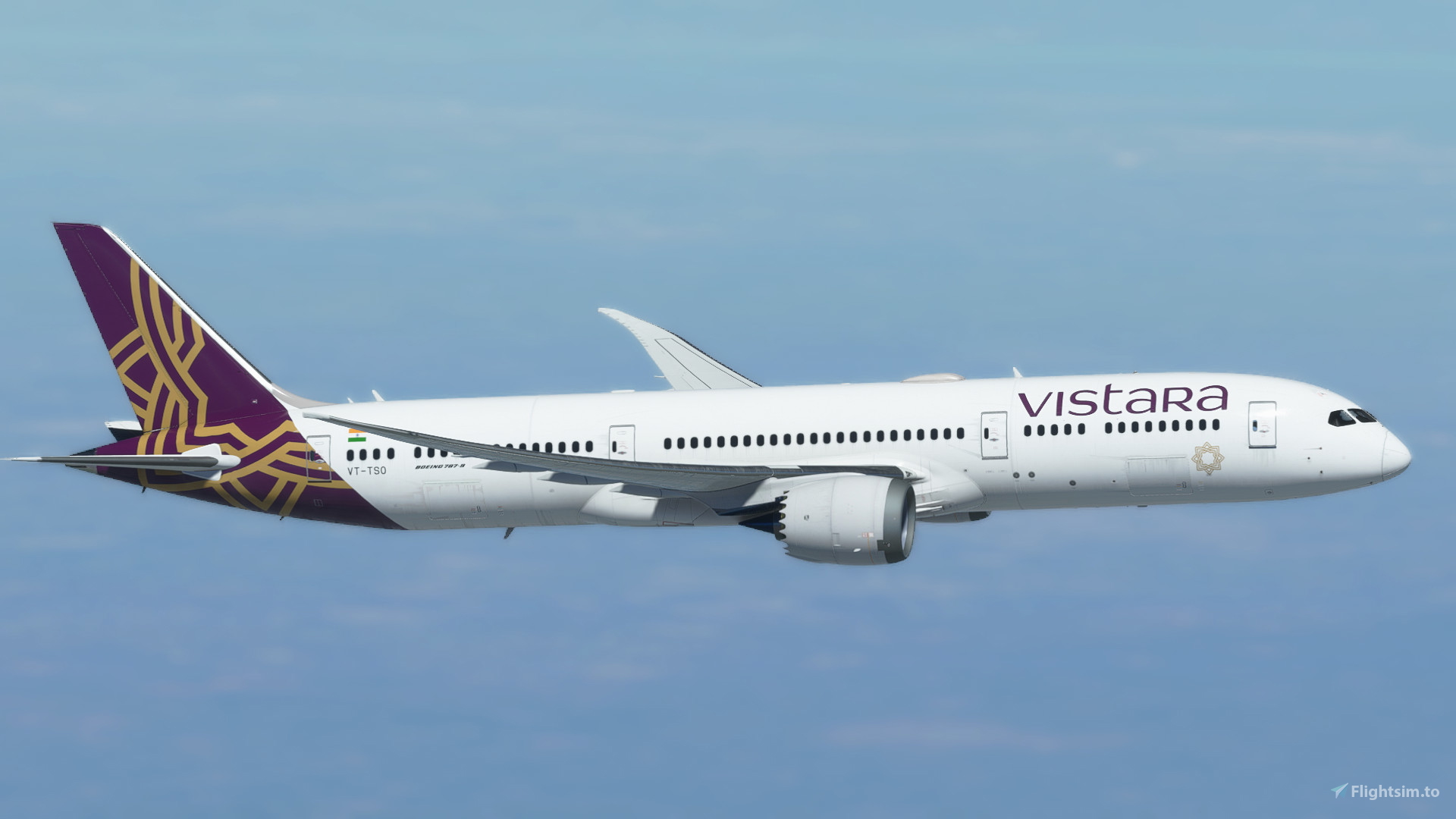 Vistara航空 Boeing 787-9 1/500 vistara-boeing-787-9-landing-