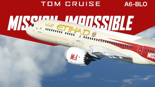 Horizon Simulations 787-9 - Etihad Airways "Mission Impossile" A6-BLO