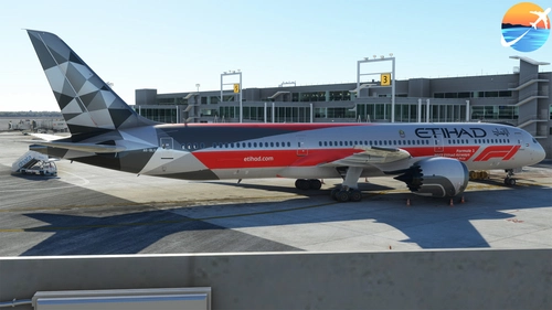Horizon Simulations 787-9 | Etihad F1 Repaint