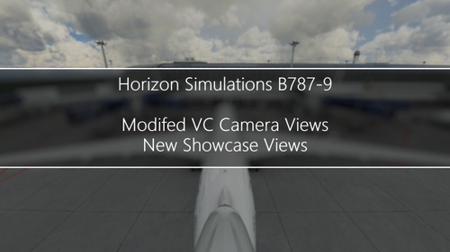 Horizon Simulations B787-9 Modified VC and Showcase Views