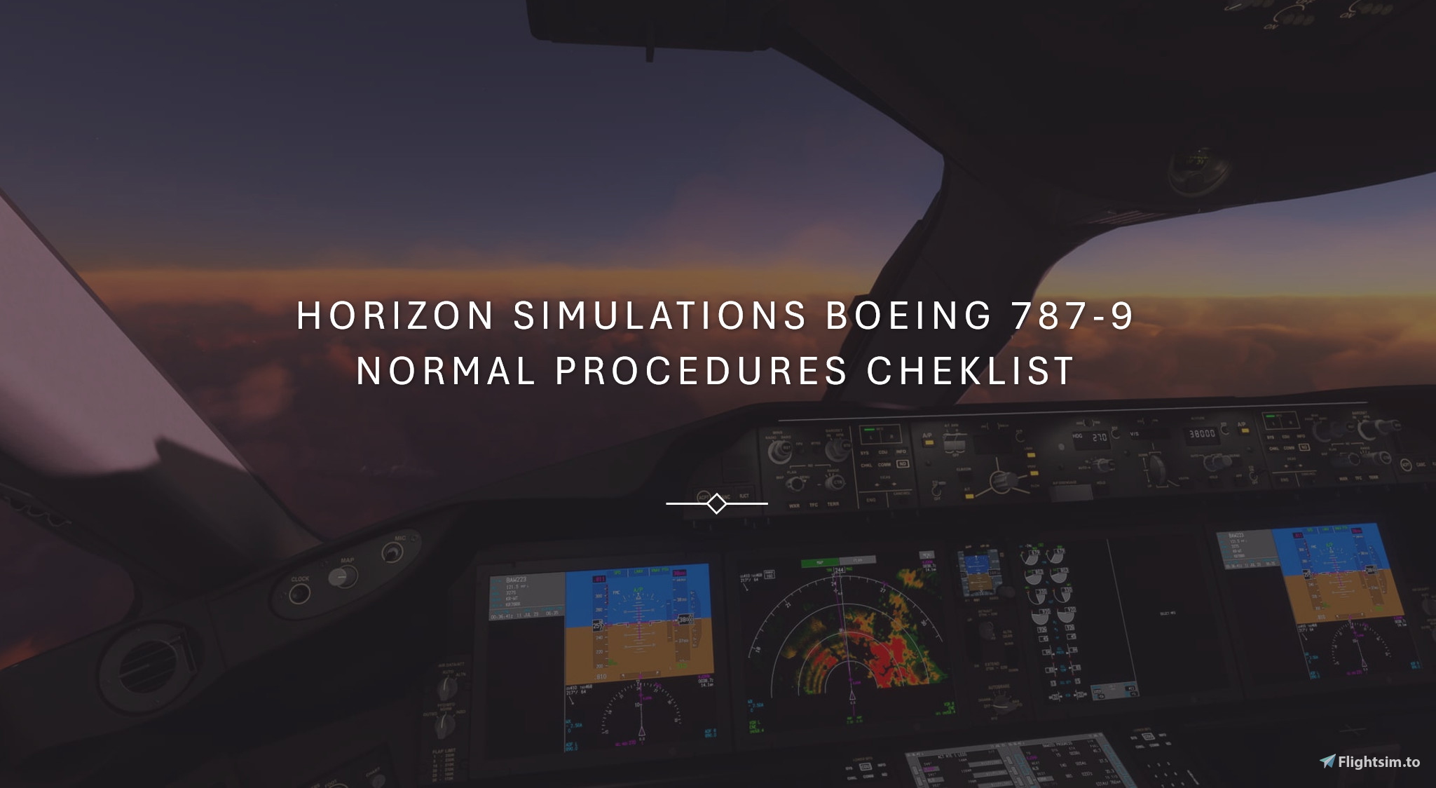 Horizon Simulations Boeing 787-9  Normal Procedures Cheklist - Image 1