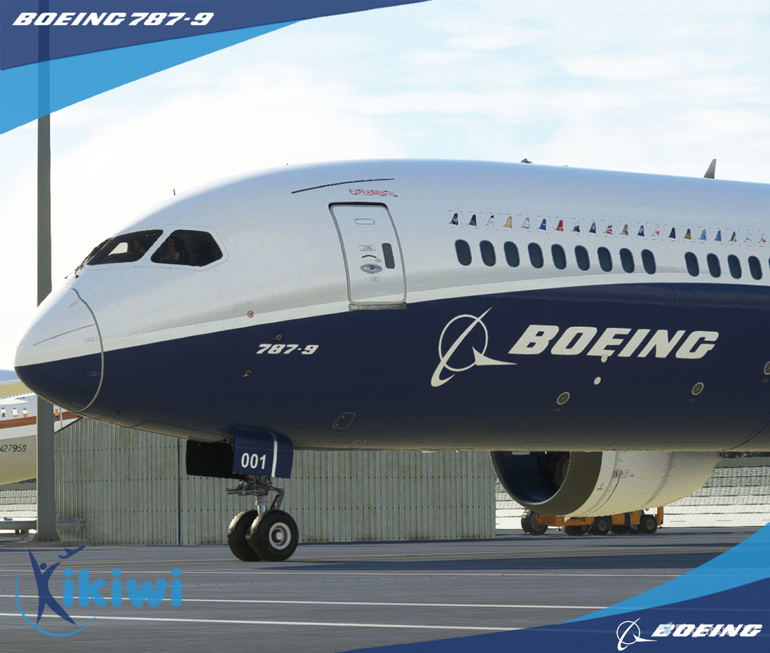 [PACK] HorizonSim Boeing 787-9 Boeing House Livery GE & RR N789EX 8K - Image 1