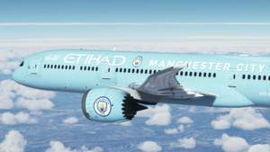 HorizonSim Boeing 787-9 Etihad Airways Manchester City A6-BND Dirty 8K thumbnail 13