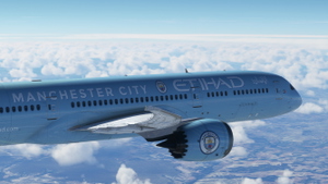 HorizonSim Boeing 787-9 Etihad Airways Manchester City A6-BND Dirty 8K thumbnail 14