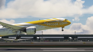 HorizonSim Boeing 787-9 Scoot 9V-OJA Dirty 8K thumbnail 1