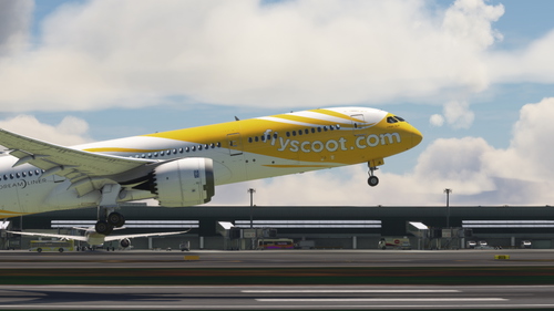 HorizonSim Boeing 787-9 Scoot 9V-OJA Dirty 8K