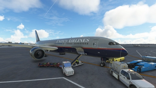[DISCONTINUED] - HorizonSim Boeing 787-9 United Airlines Battleship Gray Dirty 8K