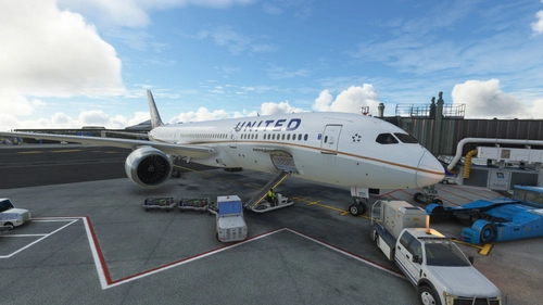 HorizonSim Boeing 787-9 United Airlines N13954 Dirty 8K