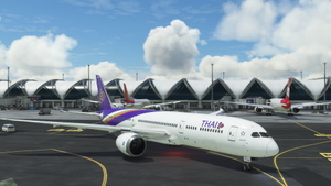 HorizonSim Boeing 787-9 Thai Airways HS-TWB Dirty 8K thumbnail 7