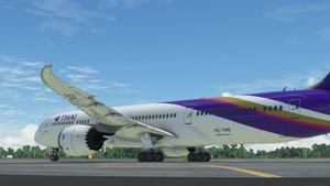 HorizonSim Boeing 787-9 Thai Airways HS-TWB Dirty 8K thumbnail 9