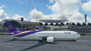 HorizonSim Boeing 787-9 Thai Airways HS-TWB Dirty 8K thumbnail 11