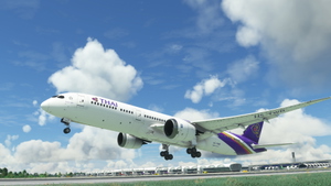 HorizonSim Boeing 787-9 Thai Airways HS-TWB Dirty 8K thumbnail 13