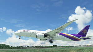 HorizonSim Boeing 787-9 Thai Airways HS-TWB Dirty 8K thumbnail 14
