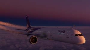 HorizonSim Boeing 787-9 Thai Airways HS-TWB Dirty 8K thumbnail 20