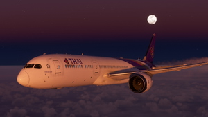 HorizonSim Boeing 787-9 Thai Airways HS-TWB Dirty 8K thumbnail 21