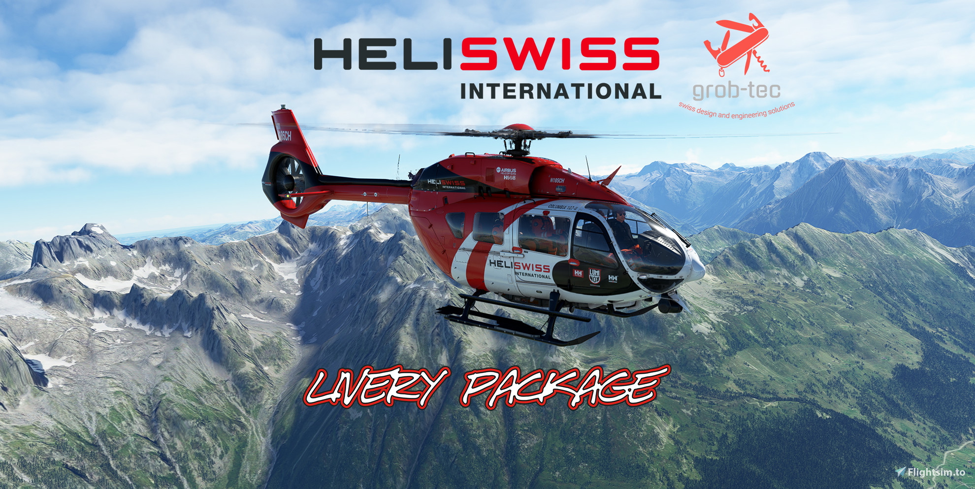 HPG H145 HELISWISS INTERNATIONAL LiveryPack CIV/CIVC/FIRE/OFS - Image 1