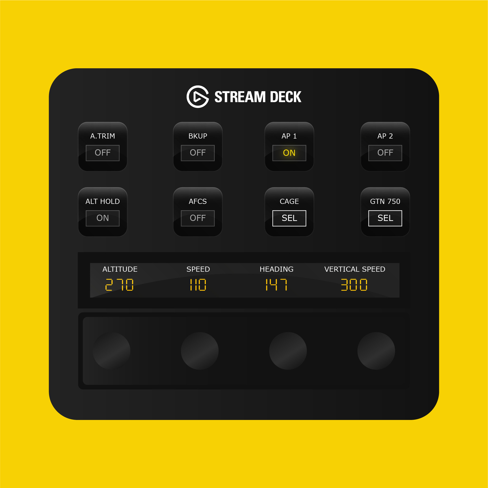 HPG H145 Stream Deck + Autopilot Panel