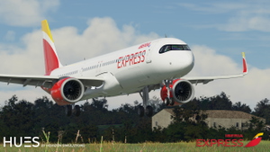 Iberia Express EC-NIA (Lanzarote Sticker) - LVFR A321NEO (8K) thumbnail 4
