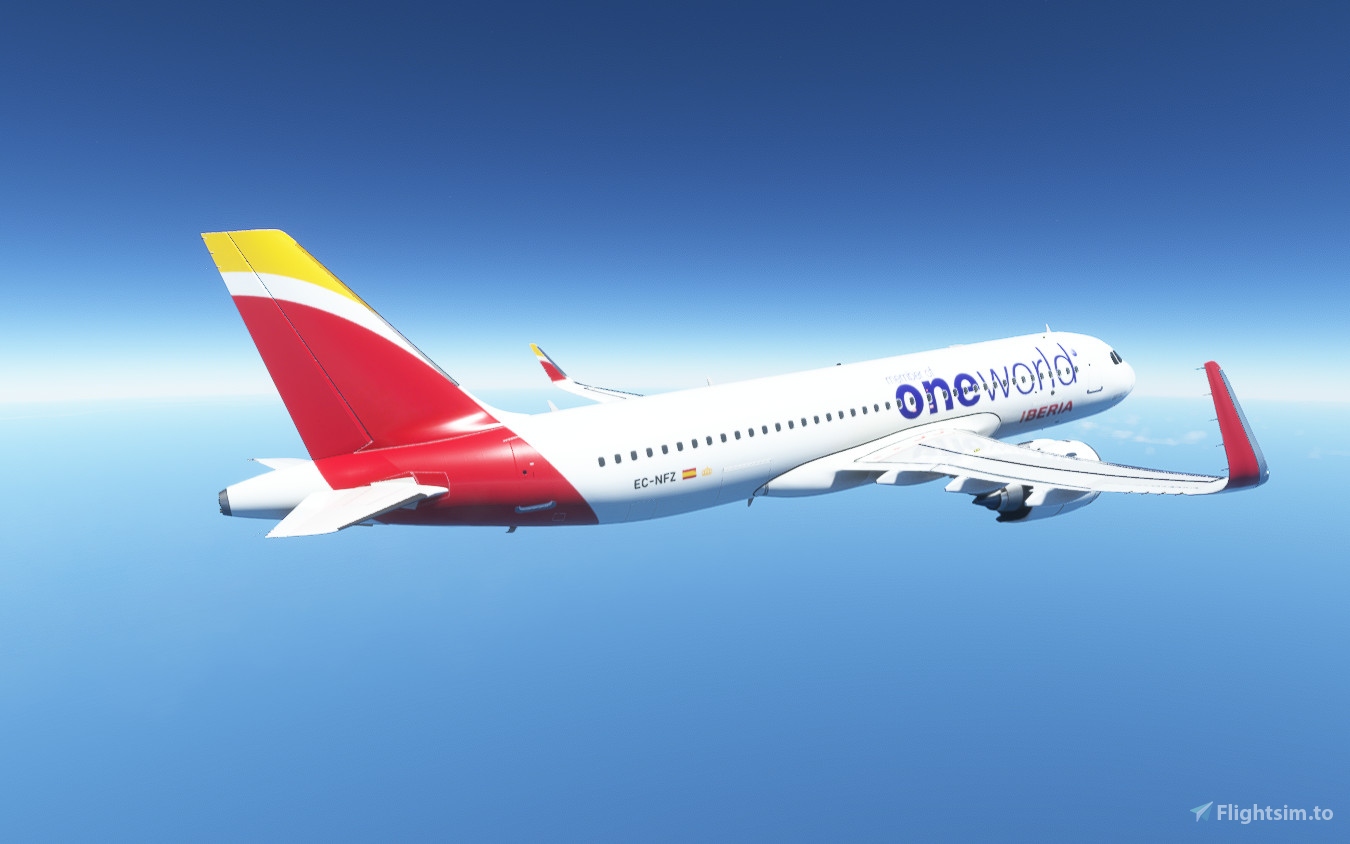 Iberia Oneworld A320 neo for Microsoft Flight Simulator | MSFS