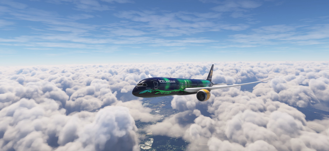 Herpa 610735 Boeing 757-200 Icelandair Hekla Aurora repülő