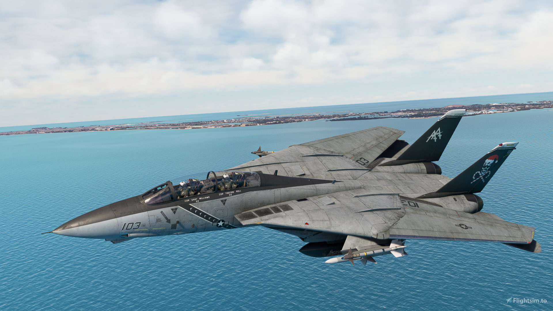 IndiaFoxtEcho – F-14B Tomcat - VF-103 AA103 2000 Santa Bones for