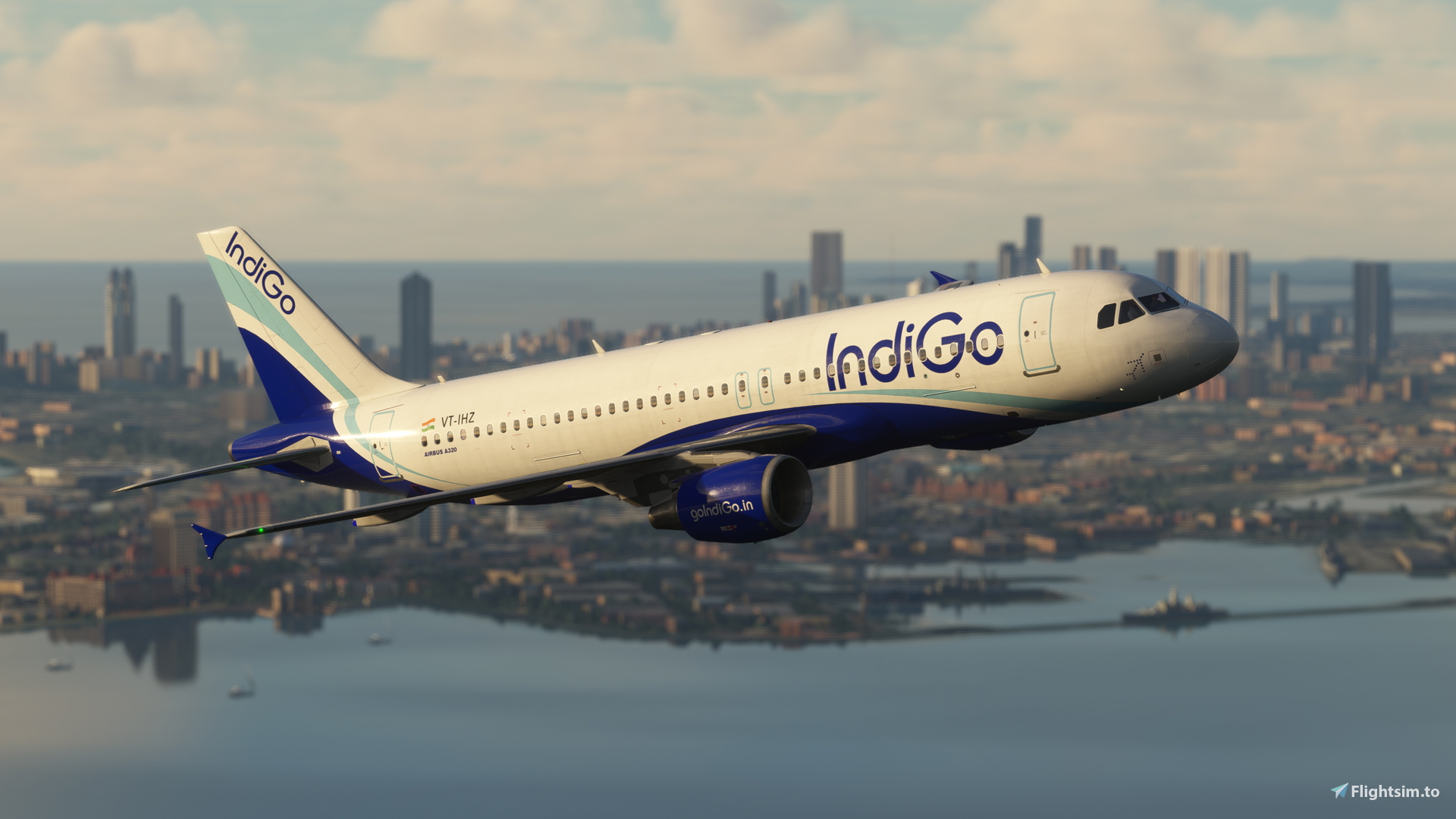 Fenix A320 IAE IndiGo VT-IHZ 8K & 4K - Image 1