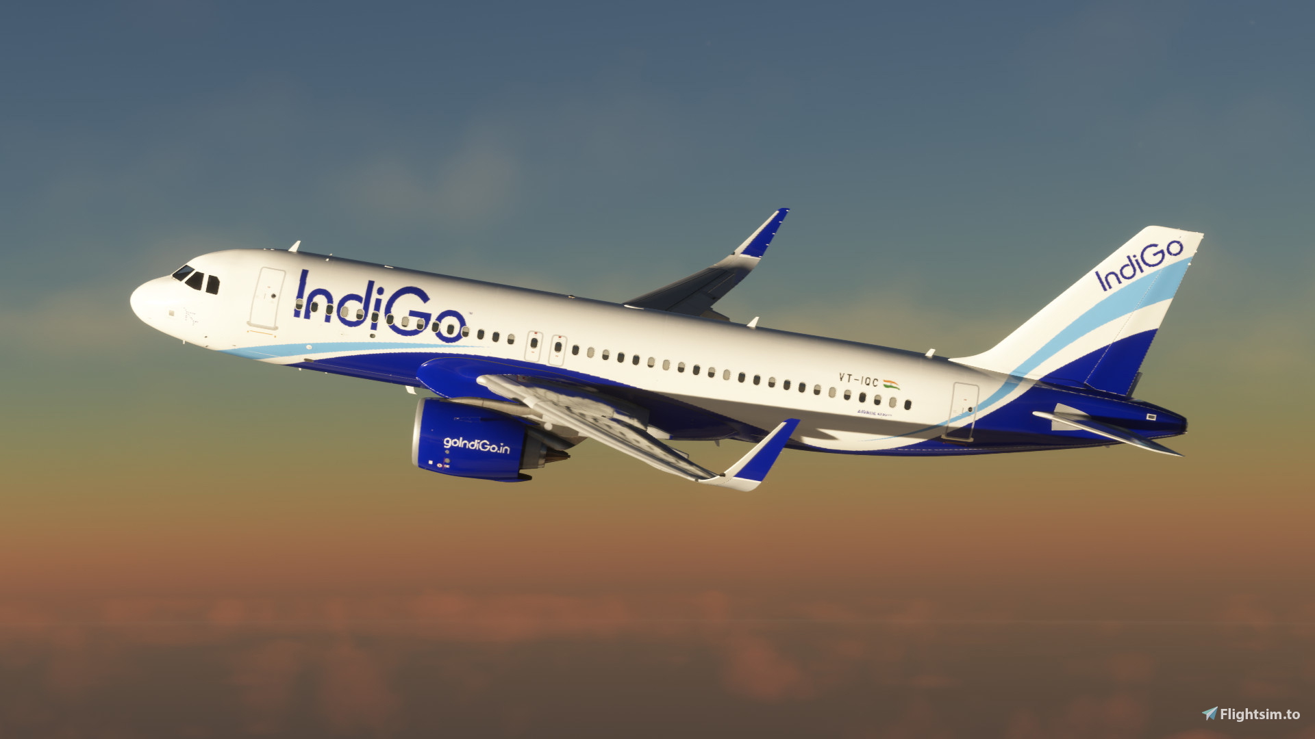IndiGo Ultra-Realistic VT-IQC || Inibuilds A320neo - Aircraft