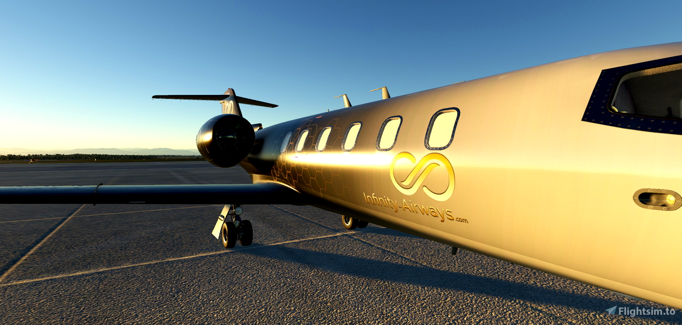 Infinity Airways Flysimware Learjet 35A for Microsoft Flight
