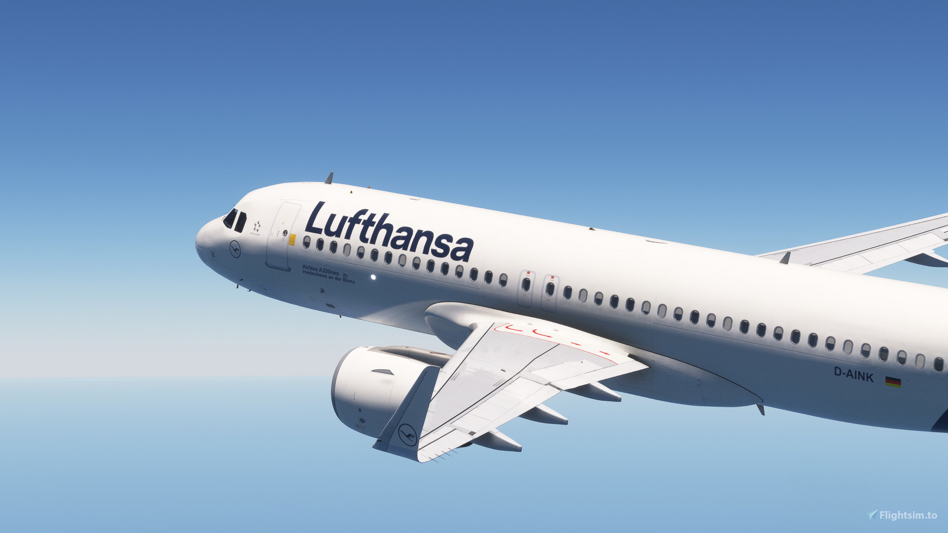 Lufthansa A320neo（PACMIN製） IniBuild A320neo Lufthansa D-AINK [8k][raimbotrax] for Microsoft