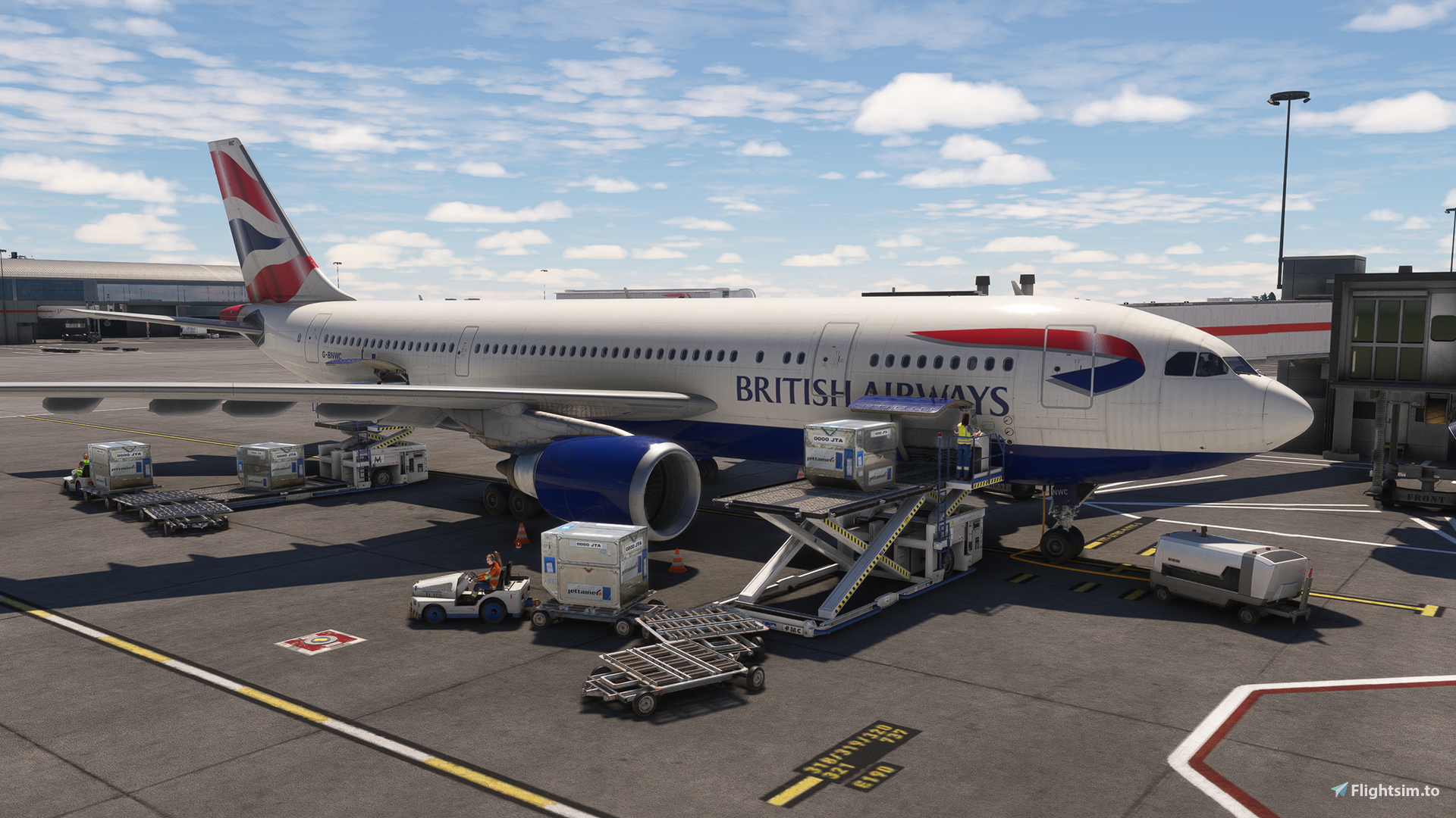 Lot 4 Avions Ertl : DC10 Lufthansa, Boeing 737, A300 British Airways, DC9 Alitalia - Modèles Réduits Occasion