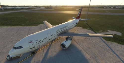 Inibuilds A300 (fictional) Royal Flight livery ZZ336