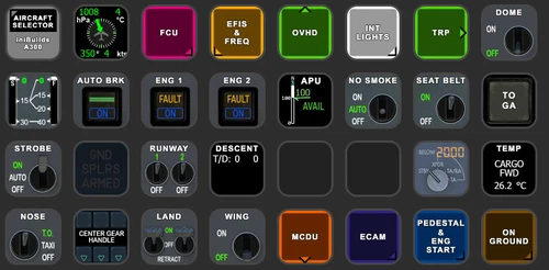 iniBuilds A300 StreamDeck XL & PLUS profile & AAO Scripts