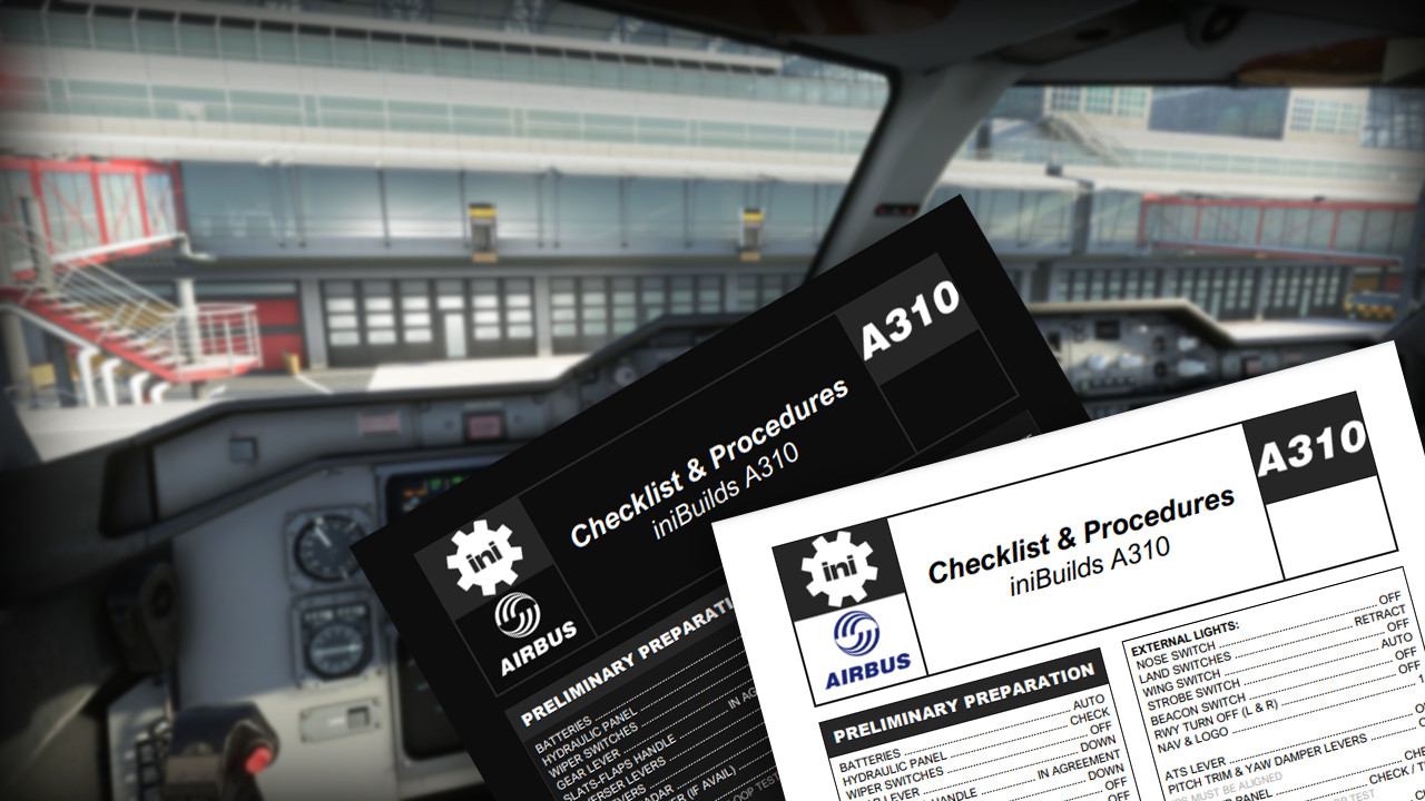 iniBuilds A310 Checklist - Image 1