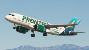iniBuilds A320 NEO Frontier | Shelly the Sea Turtle | N316FR thumbnail 1