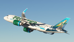 iniBuilds A320 NEO Frontier | Shelly the Sea Turtle | N316FR thumbnail 4