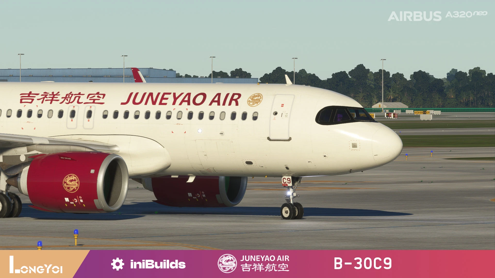 inibuilds A320neo  Juneyao Air 吉祥航空 B-30C9 - Image 1
