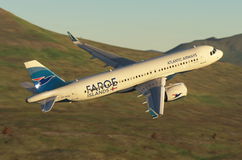 iniBuilds A320neo Atlantic Airways OY-RCK