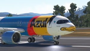 IniBuilds A320neo (AZUL LINHAS AEREAS) PR-YSI    PATO DONALD thumbnail 1